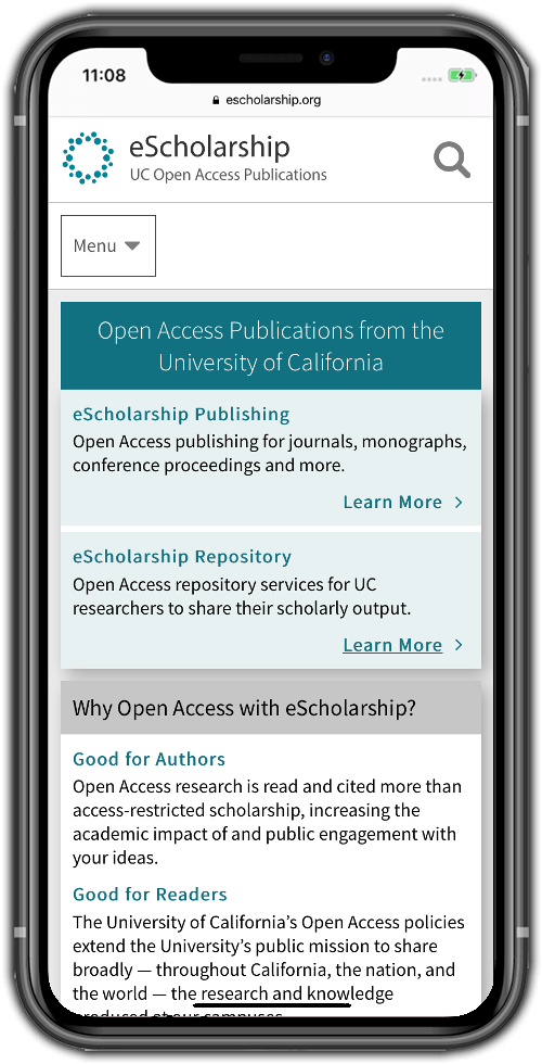 Open Access Scholarly Publishing - Mobile Size